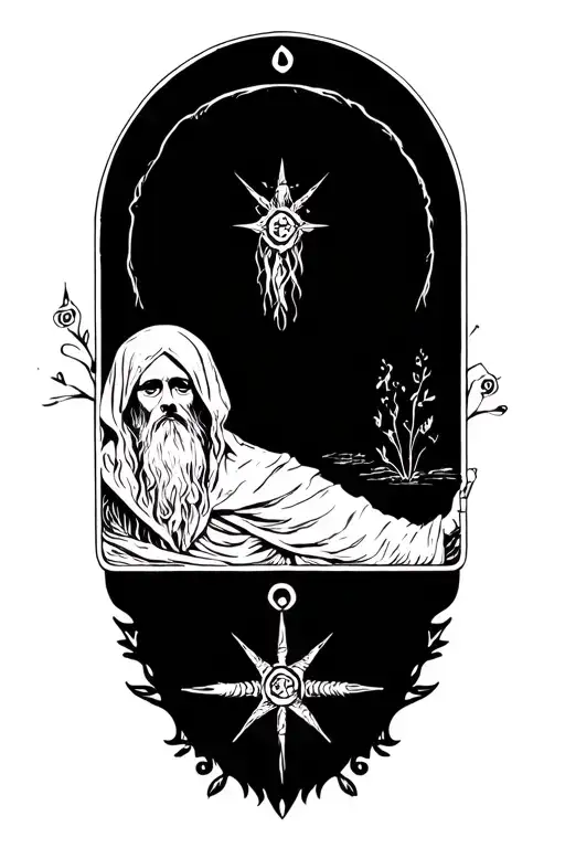 The Hermit Tarot Card