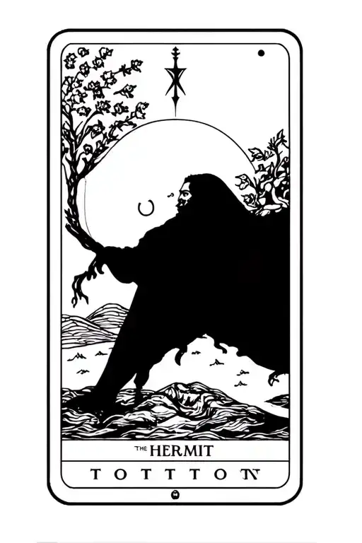 The Hermit Tarot Card