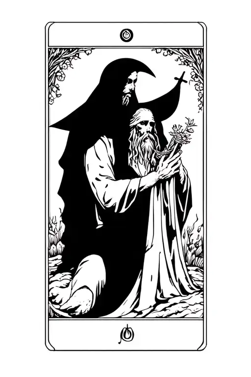 The Hermit Tarot Card