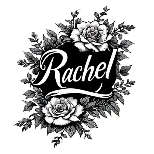 A Script Tattoo For The Name Rachel