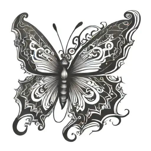 Butterfly With Chaos Symbol