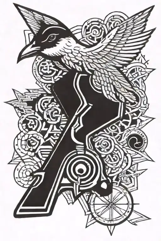 Bird Gang Gun Money Symbols