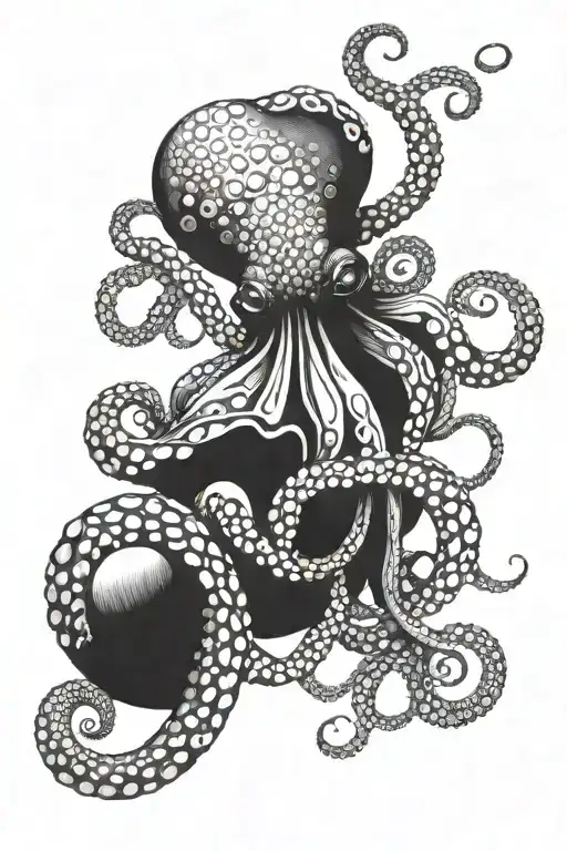 Octopus And Female