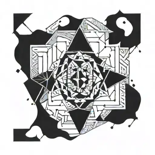 Orcan With Geometric Design Incorporating