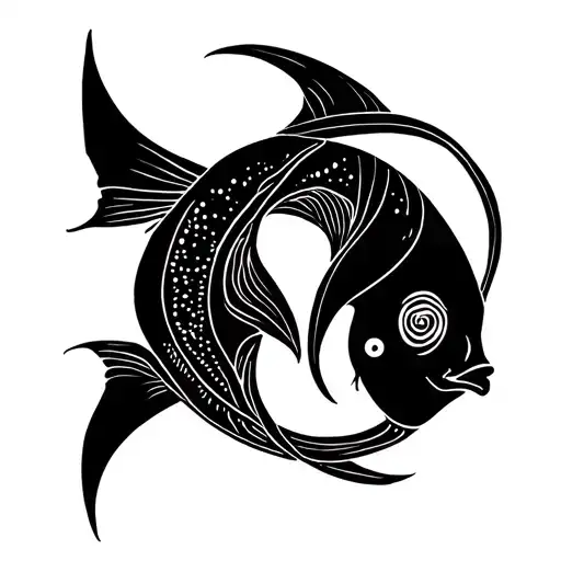 Minimalist Pisces With Roman Number 1995