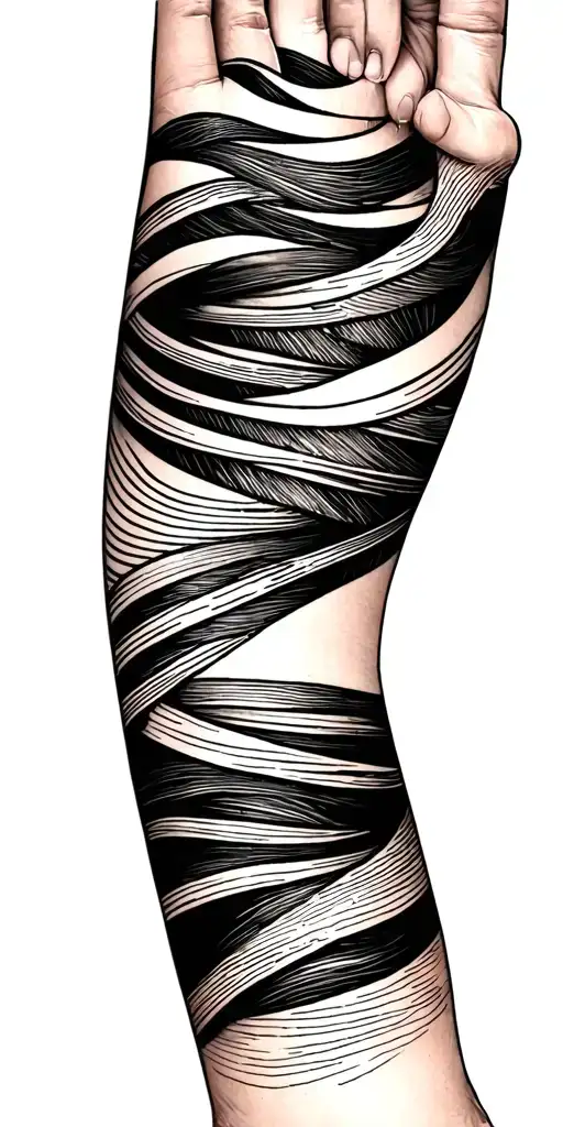 Thin Lines All The Way Down And Across The Arm