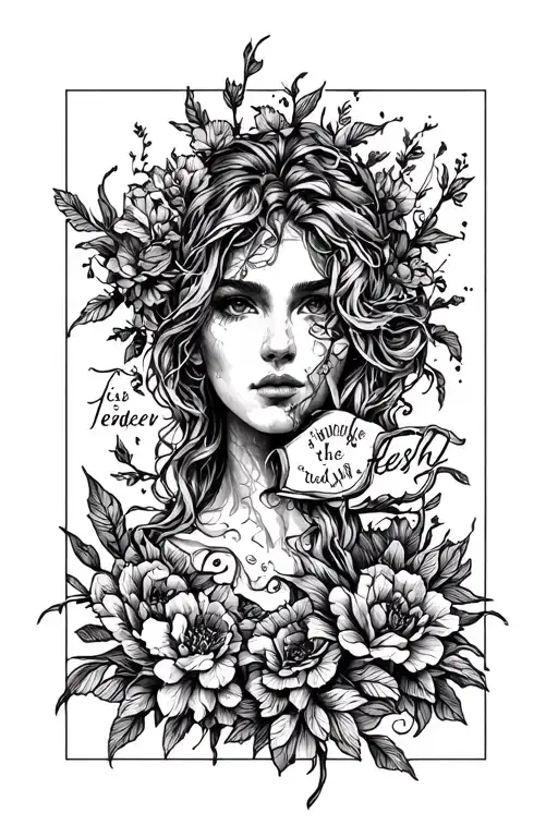 Tender Is The Flesh Book Cover Tattoo Design