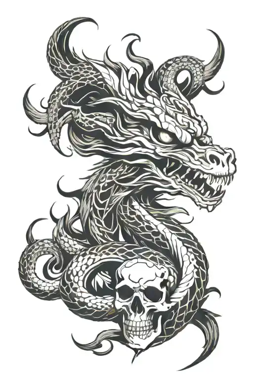 Snake Phoenix Skull Devil Wolf Chinese Mindset