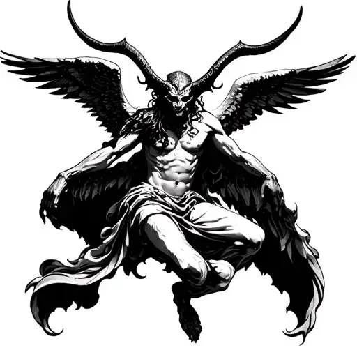 Satan Falling Angel