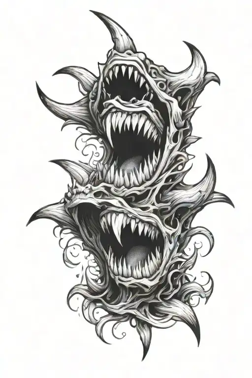 Big Devouring Fisure With Sharp Teeth