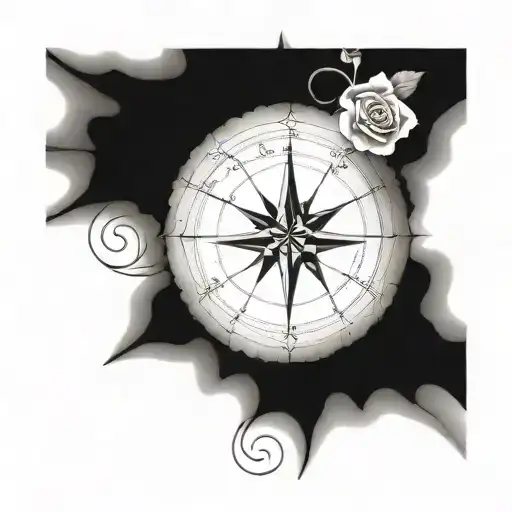 Half Compass Rose