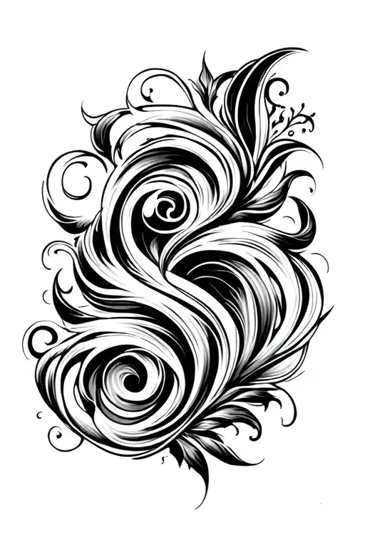 Scroll Ornament Like Veins