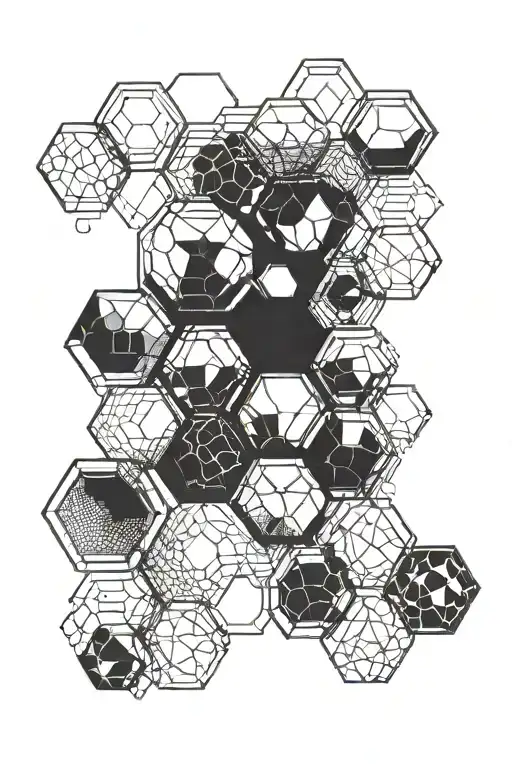 Fading Geometric Hexagon Pattern