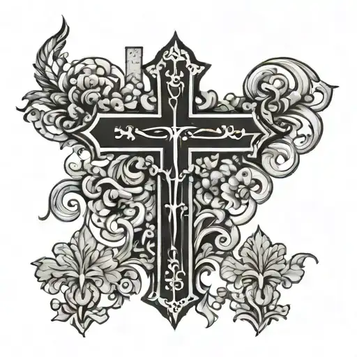 Cross With The Name Adrianna In It