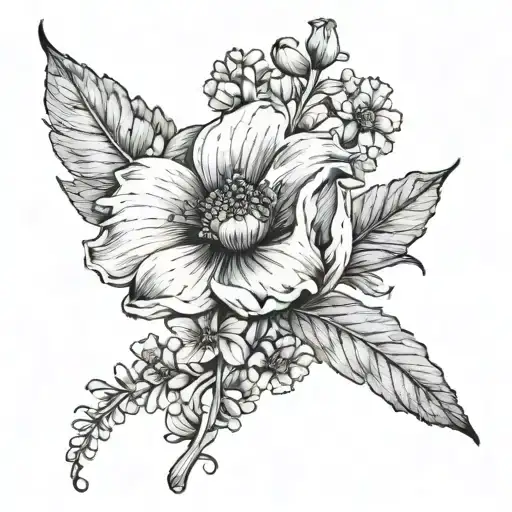 Neda Flower With The Seeds Being Semicolons