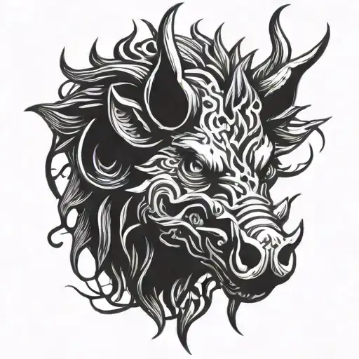 Demon Boar Head