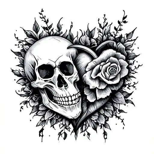 Skull And Heart