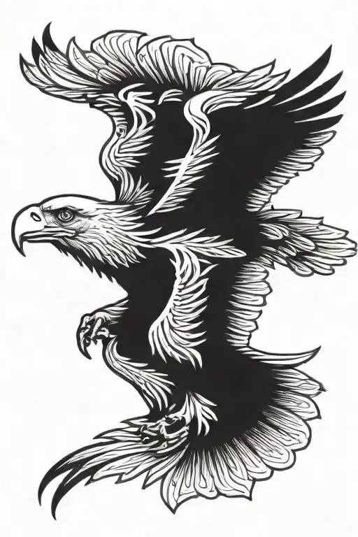An Eagle Soaring Overhead