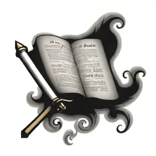 Bible Quote On Scroll Across The Top