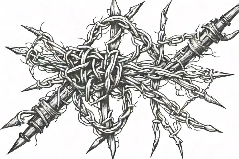 Barb Wire Wrapped