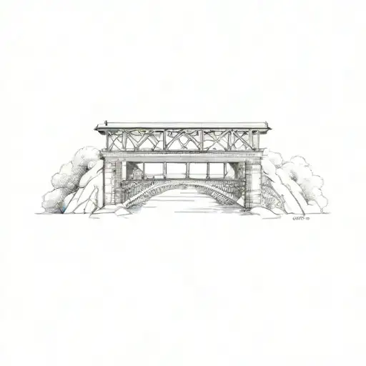 A Bridge Over A River