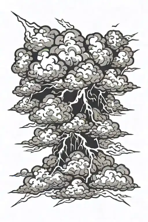 Thunderclouds With Lightning