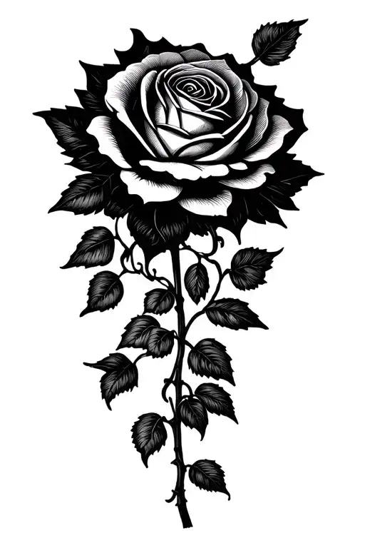 Roses And Vines Growing