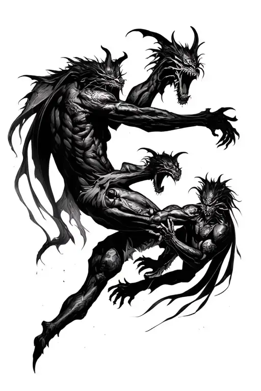 Demons Fighting