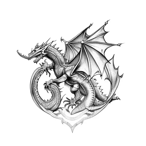 Knight Riding Dragon