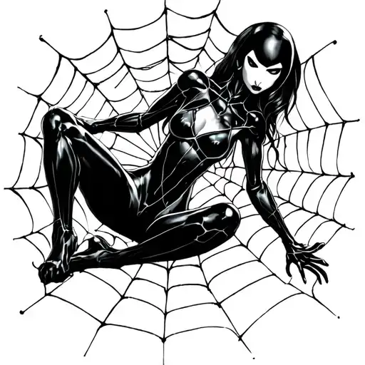 Black Widow Plus Web Plus A Lot Of Smaller Widows Near