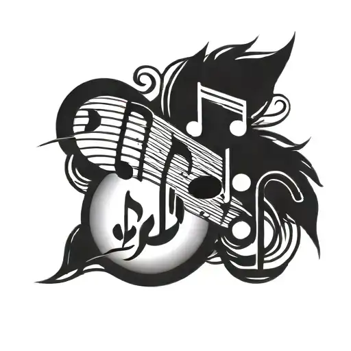 Paw Prints And Music Notes