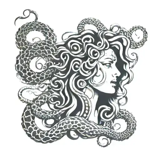 Medusa Gorgon Snakes Around