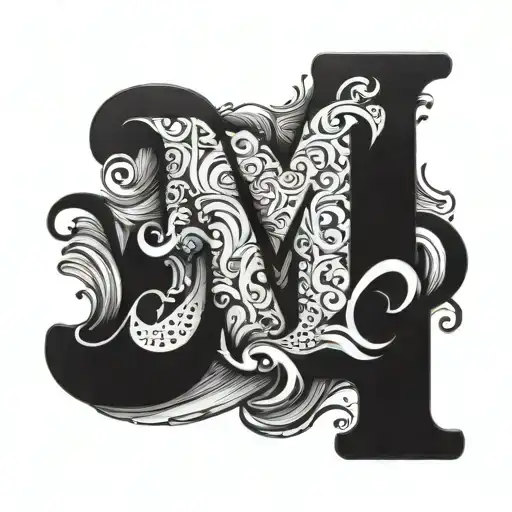 3 Layers M Letter
