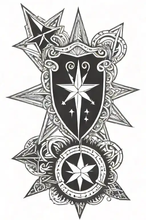Masai Shield With A David's Star Sign