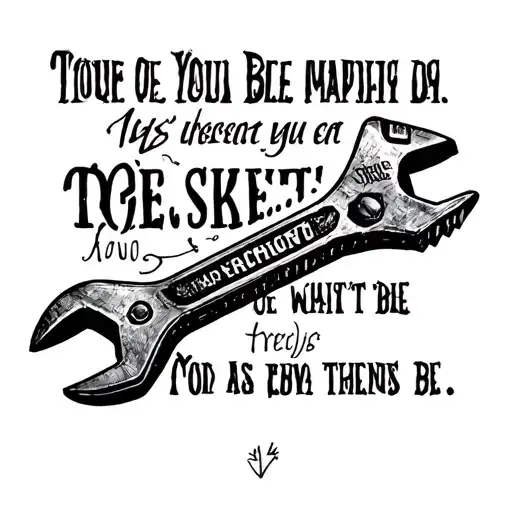 Wrench With Mechanic Bible Verse