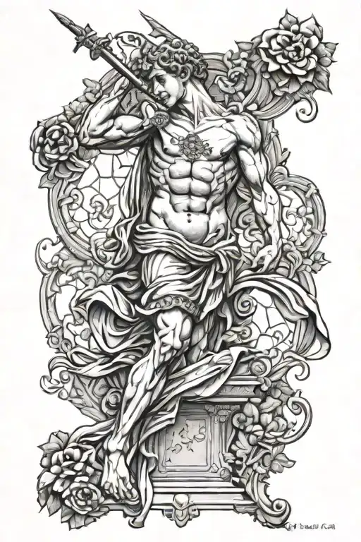 Full Body Statue Of Michelangelos David Statue