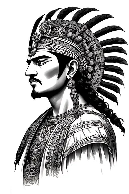 Portrait Of Lord Narshimaha