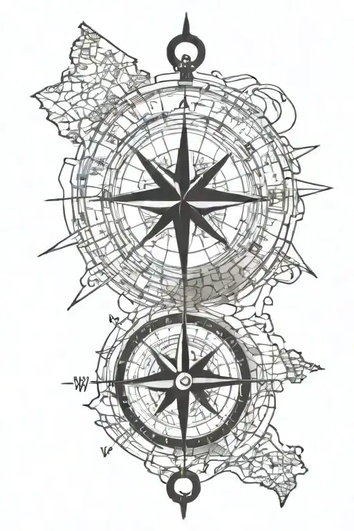 Compass And Map