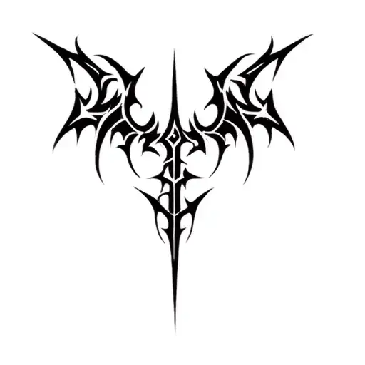 The Logo Of A Black Metal Band Medieval