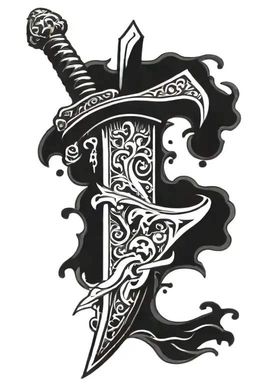 Sword With Blood Dripping