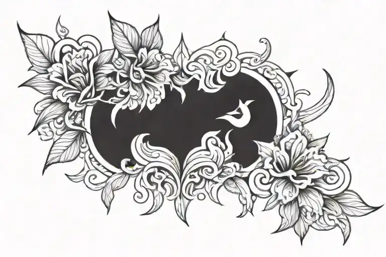 Black Work Tatoo Design