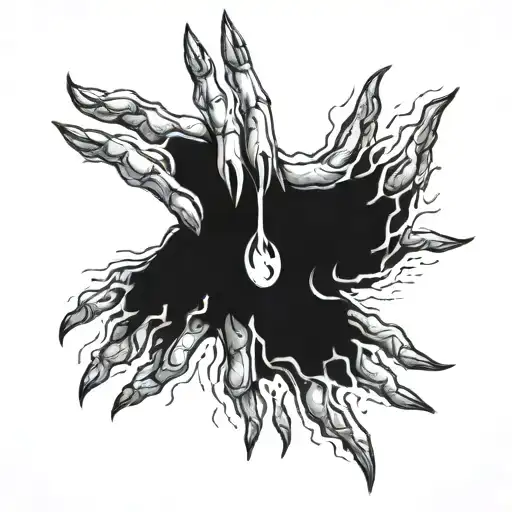 Witches Fingers Breaking Through Skin