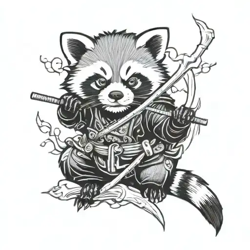 Samurai Red Panda