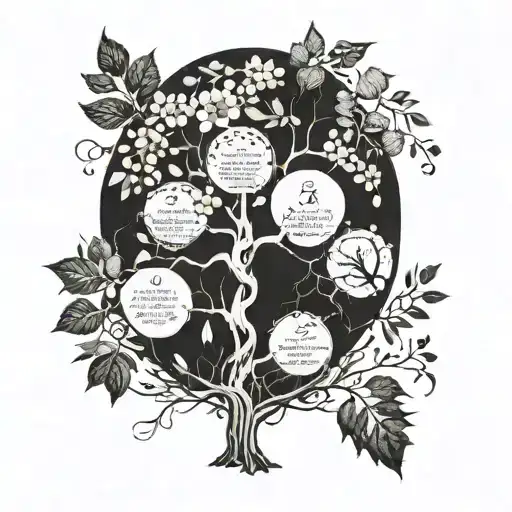 Incorporate Elements Of Family Tree With Children's Names As Branches And Leaves