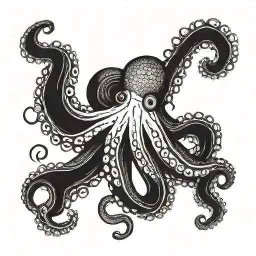 Octopus Wrapping Its Tentacles