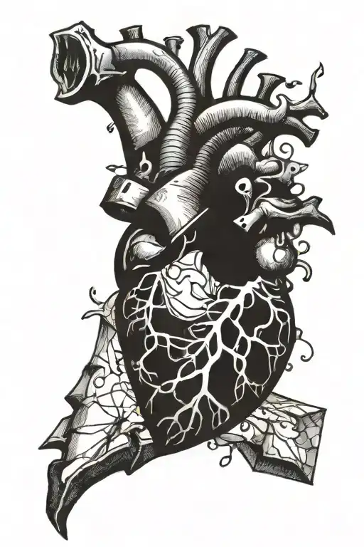 Broken Heart With A G And N In It