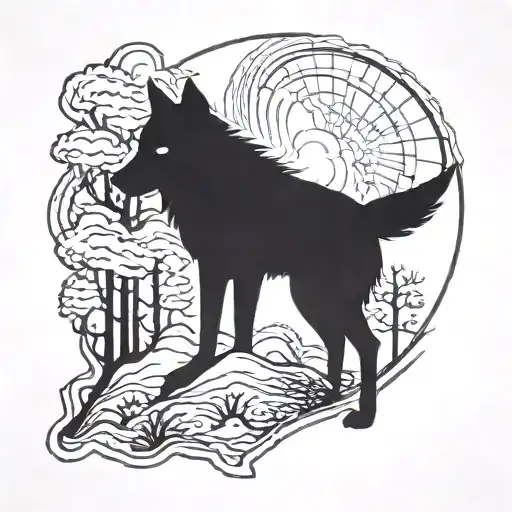 Wolf Silhouette