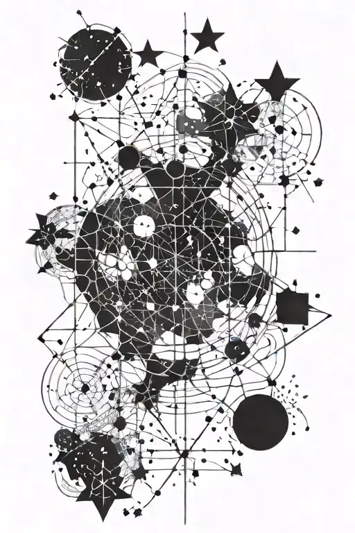 Southern Cross Constellation With Coordinates