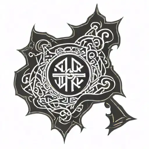 Viking Runes Back