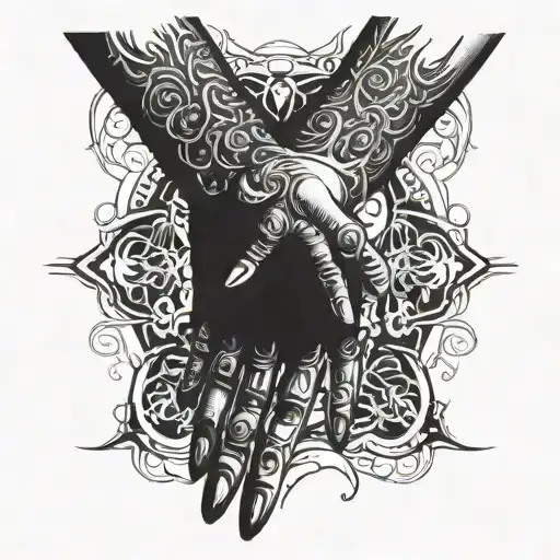 Dark Hallwaywith Hands Coming Out